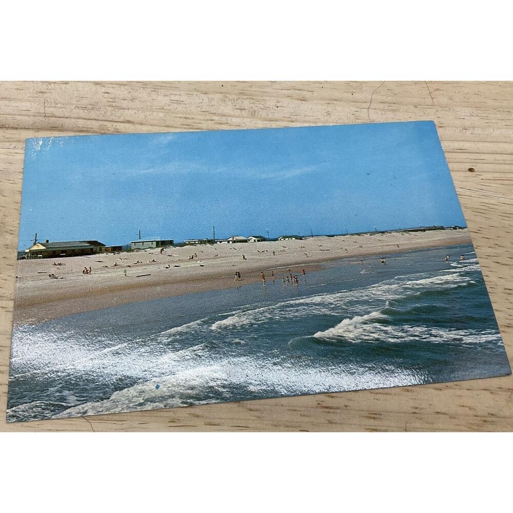 Vintage Holly Ridge North Carolina Beach Postcard Helen M Tatum Unposted 5.5x3.5